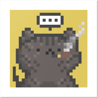 Pixel Cat 129 Posters and Art